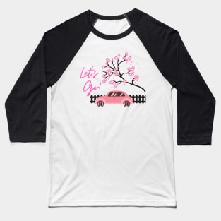Pink travel Baseball T-Shirt